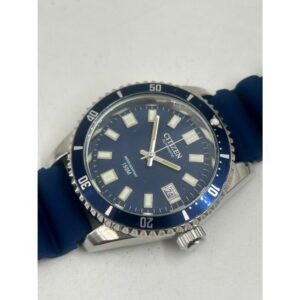 Citizen Automatic Men?s Diver Watch ? Blue Dial, 150M Water Resistant, Rubber Strap
