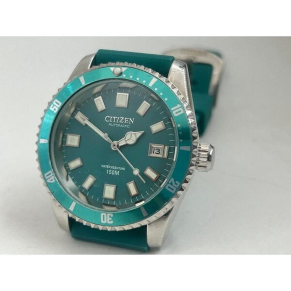 Citizen Diver 150M Automatic Watch with Teal Dial and Rotating Bezel ? Men?s Sports Watch