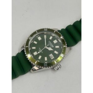 Citizen Diver Automatic Men?s Watch ? Green Dial, 150M Water Resistant, Rotating Bezel