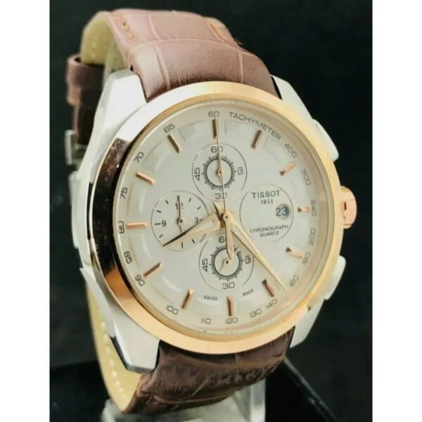 Tissot Couturier Tachymeter Chronograph Leather Men's Watch