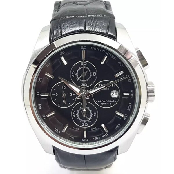 Tissot Couturier Tachymeter Chronograph Leather Men's Watch