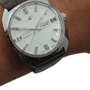 Vintage Enicar Automatic Men's Watch with Day/Date Display