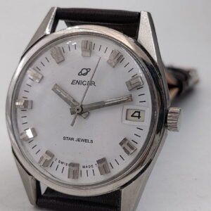 Vintage Enicar Star jewels date hand winding Men's watch