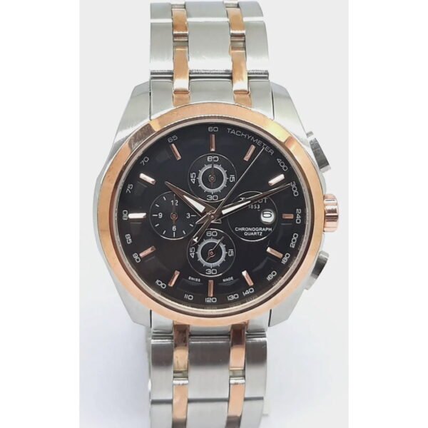 Tissot Chronograph Automatic Men's Watch with Date - Stainless Steel and Rose Gold